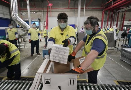Gigantesca operación en EU para el envío de vacunas