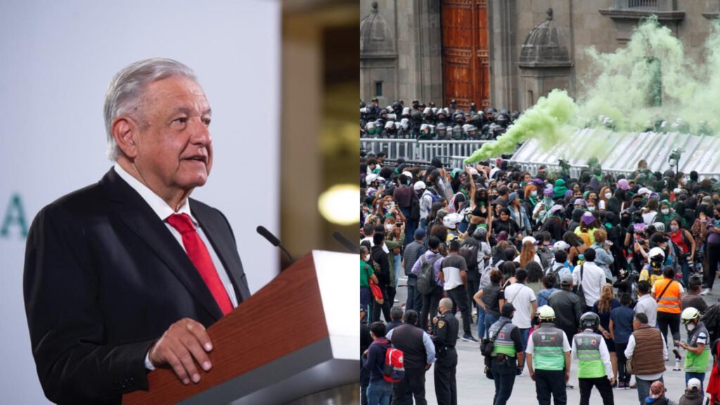 AMLO en contra de marchas violentas