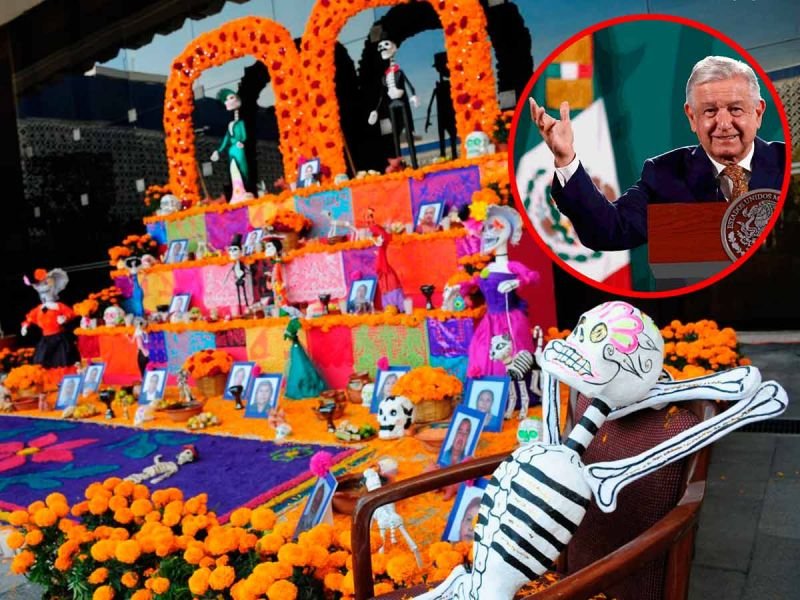 Nunca los olvidaremos: López Obrador al celebrar el Día de Muertos