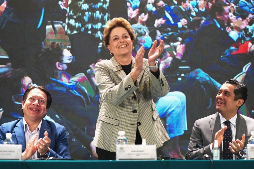 Se reúne la brasileña Dilma Rousseff con diputados de Morena, PT y PVEM para hablar sobre reforma eléctrica