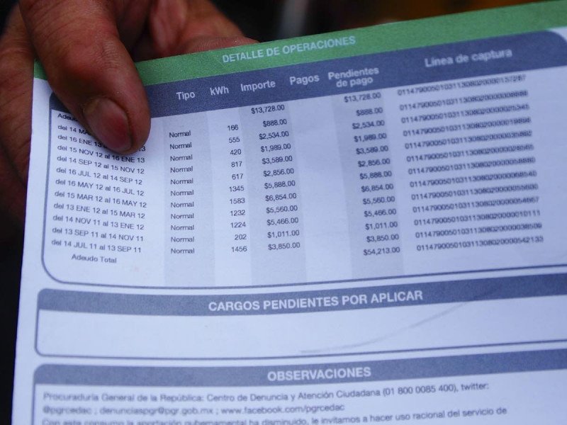 CFE: Estos Estados no tendrán descuento en el recibo de luz