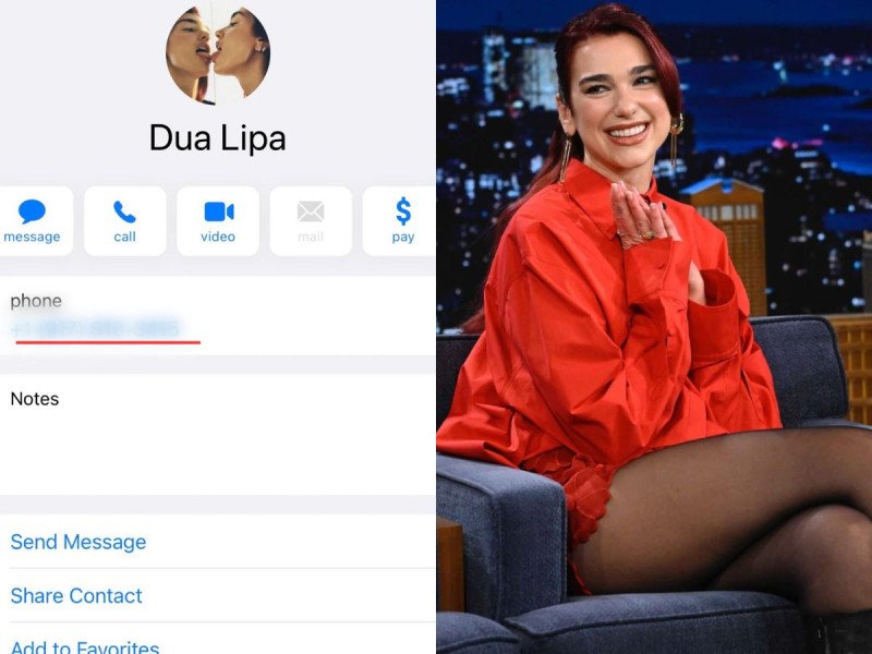 Dua Lipa publica su número telefónico en sus redes sociales ¿qué pasa cuando le escribes?