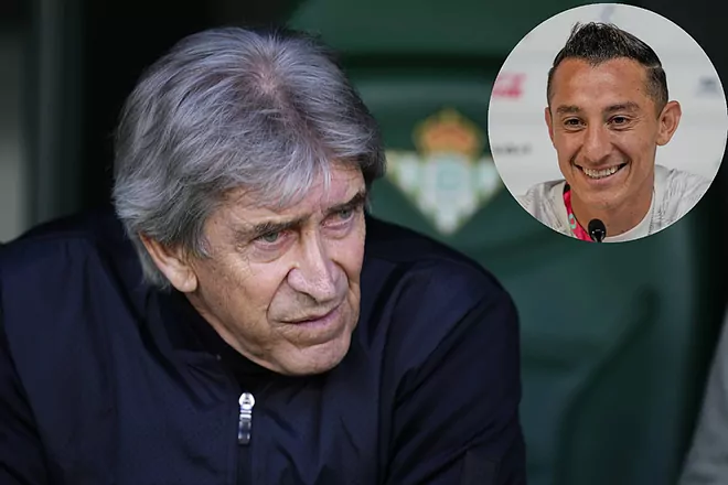Manuel Pellegrini no lo oculta: «La salida de Andrés Guardado será una pérdida importante»