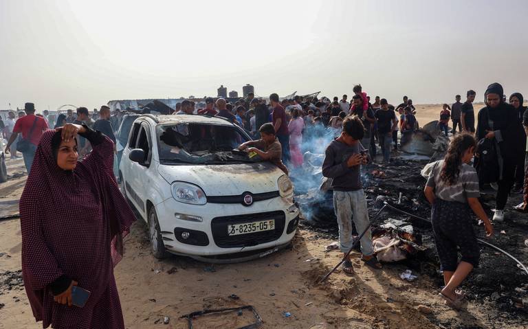 Hamas ataca Tel Aviv tras meses mientras Israel mata a 50 en zona humanitaria