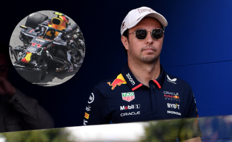 Checo Pérez sufre accidente en el Gran Premio de Mónaco