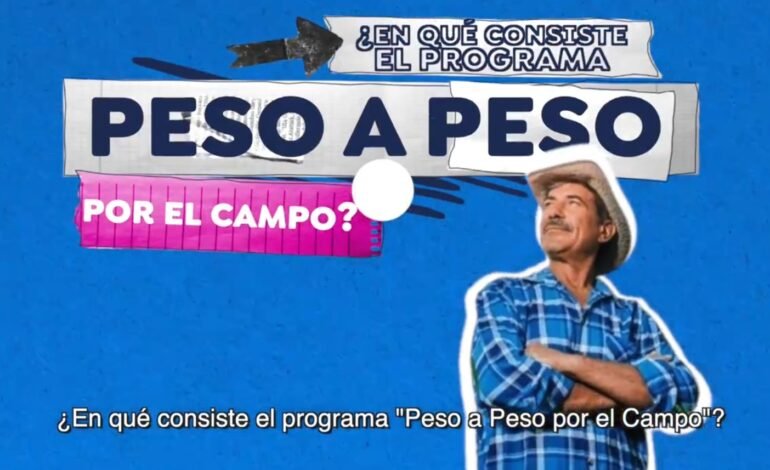 Lalo Rivera se compromete a impulsar el desarrollo del campo con el programa Peso a Peso..